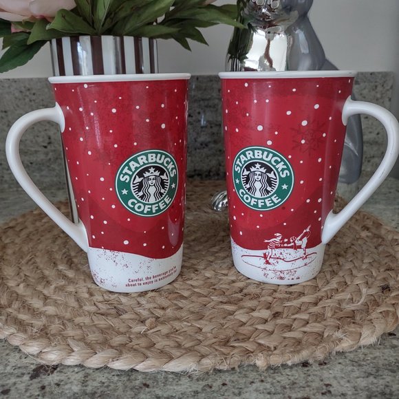Collectible Starbucks Holiday Coffee Mugs Set - Picture 2 of 8